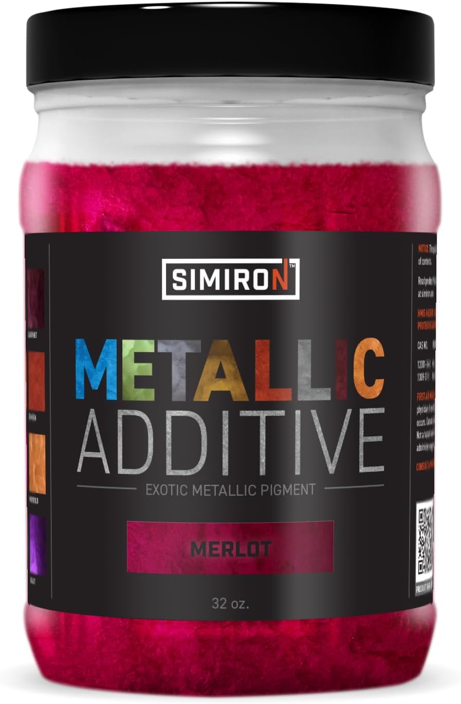 Metallic Additive Pigment Powder for Epoxy Resin/Casting Resin - Resin Art Supplies- Epoxy Floors - Metallic Pigment Powder for Makeup - Non-Toxic (Merlot, 32 oz)