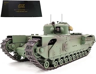 (ブリッククラフトワークス) 1/16スケール 2.4G RC チャーチル 主力戦車 大人とティーン向け 赤外線軍用車両モデル 音と光の効果(アップグレード版)