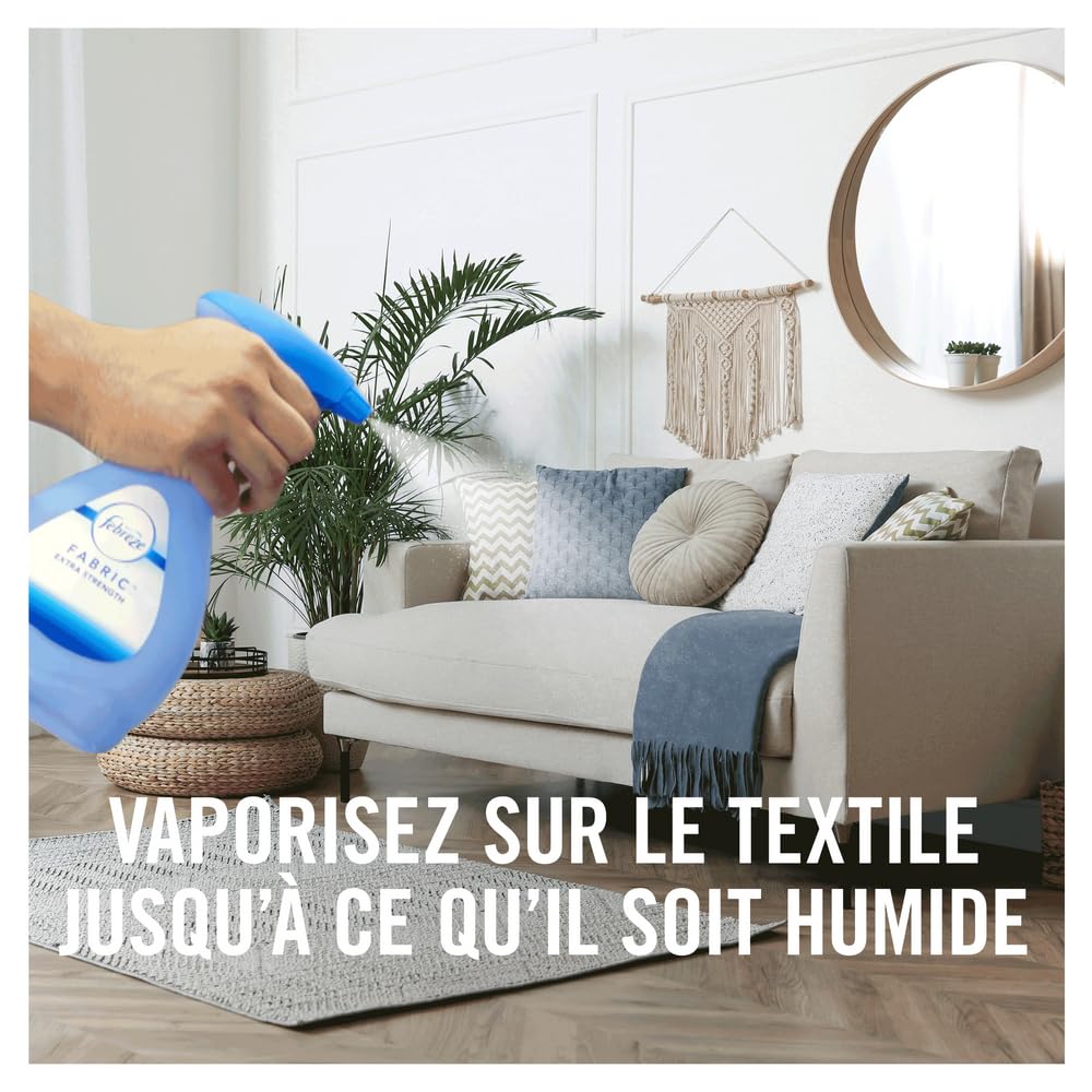 Febreze Désodorisant Textile, Éliminateur D’odeurs D’animaux, 8x500ML, La Technologie OdourClear Élimine Les Odeurs De Vos Textiles Pour Ne Laisser Qu’un Parfum Frais