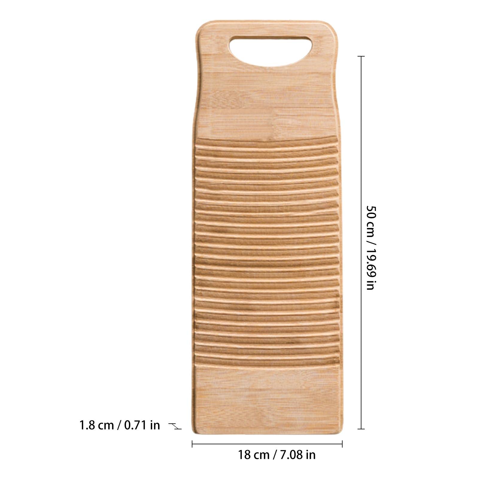 Generic Tabla de lavado de bambú, lavandería, tabla de lavar, tabla de lavado de mano de madera de bambú para lavandería, tabla de mano manual antigua para lavar la ropa