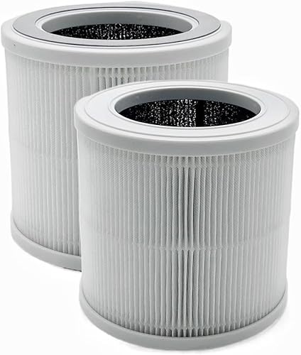 Miniatura 2 de Filtros True HEPA compatibles con purificador de aire puro de protones, reemplazo H13 de filtración de 4 etapas de carbón activado de alta