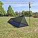 NIZUUONE Camping Tent, Ligthweight 40D Yarn 210D Oxford Cloth Breathable Tent for Summer Outdoor Adventures (Black)