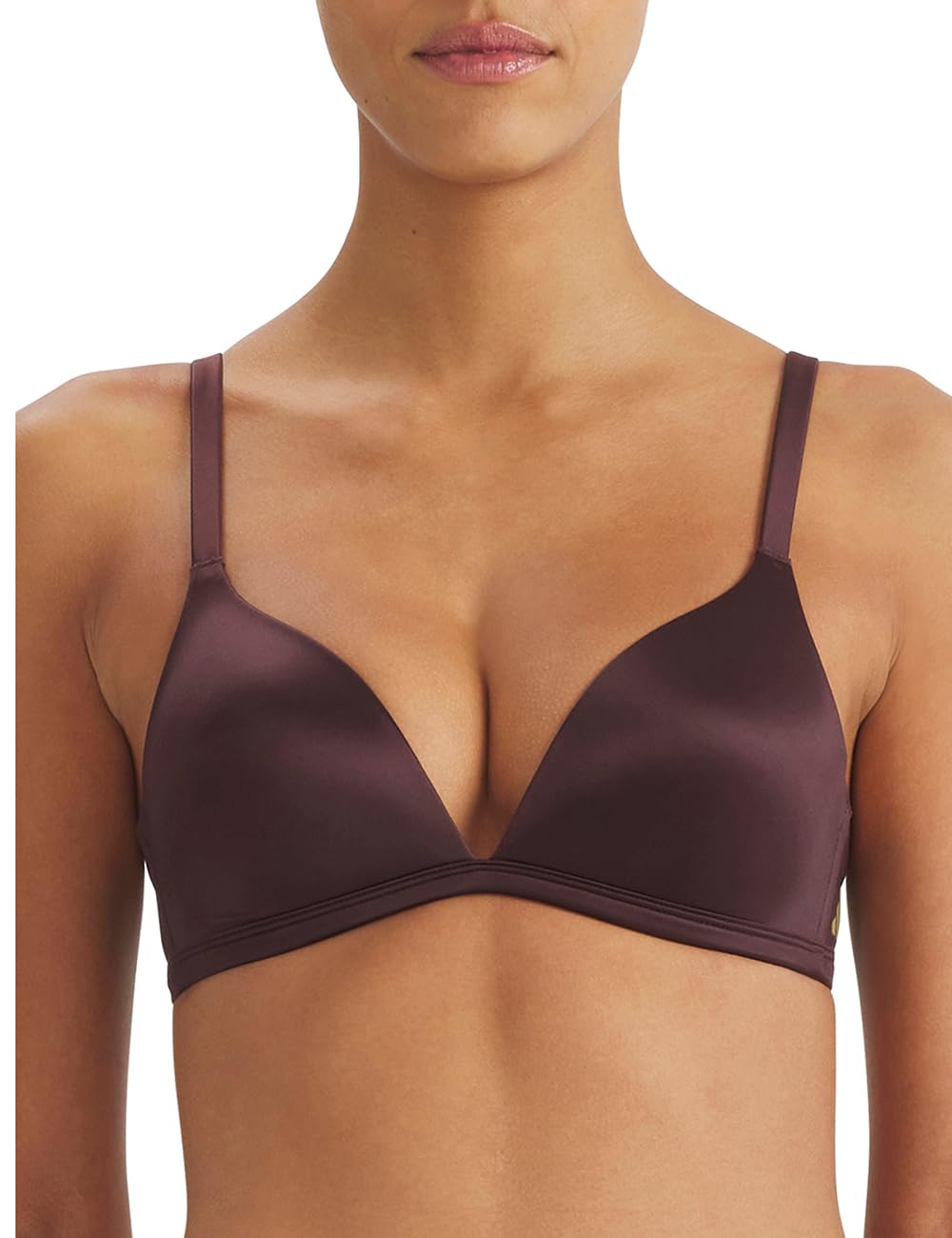 adidas Triangle Bra N/Wire - Sport Active Micro Contour - Comfortable Underwear Brown