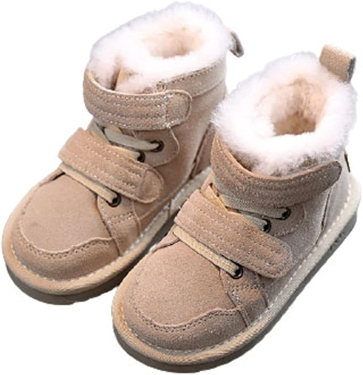 Qh Jp キッズブーツ 子供靴 女の子 ボーイズ 男女兼用 マジックテープ キッズシューズ ふわふわ あったか 滑り止め 防水 耐摩耗性 外出 雪靴 通学 スキースキー プレゼント ベージュ 22 5cm Cafe Du Jardin Com