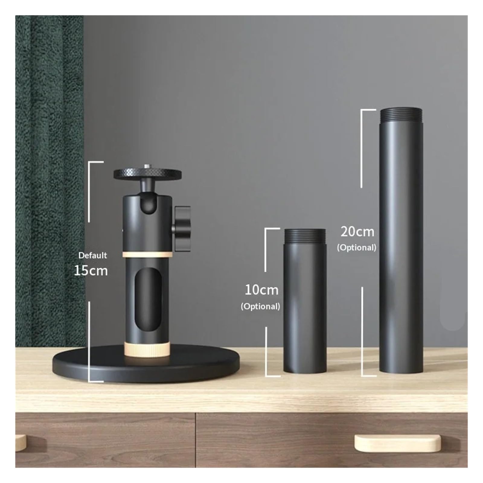 Projector Mount, Projektor-Deckenhalterung mit Verstellbarer Höhe, kompatibel mit Hisense C2 Ultra C3 RS20, 1/4 Zoll Schraube PH68,for Replacement(9-15cm Height)