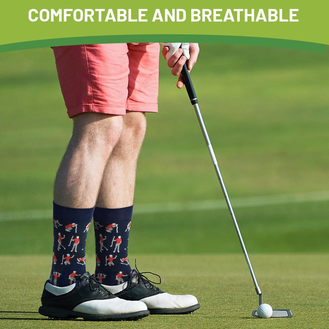 Calzini Divertenti da Golf Arrabbiati, Regalo Divertente per Gli Uomini, Regali per Natale, Festa del Papà, Festa degli Uomini e San Valentino