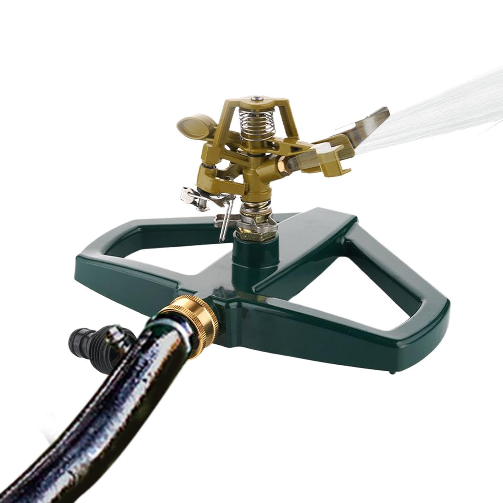 Irrigatore Per Prato Strumento Di Irrigazione Rotante A 360 Gradi | Spruzzatore D'Acqua Per Prato Per Patio, Cortile, Giardino Posteriore, Prato, Portico, Verdure, Ortaggi, Fiori