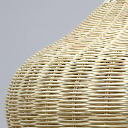 Miniatura 7 de CHENKUI Lámpara de ratán de estilo rústico, lámpara de araña natural tejida a mano para restaurante, lámpara colgante de bambú para colgar lámpara