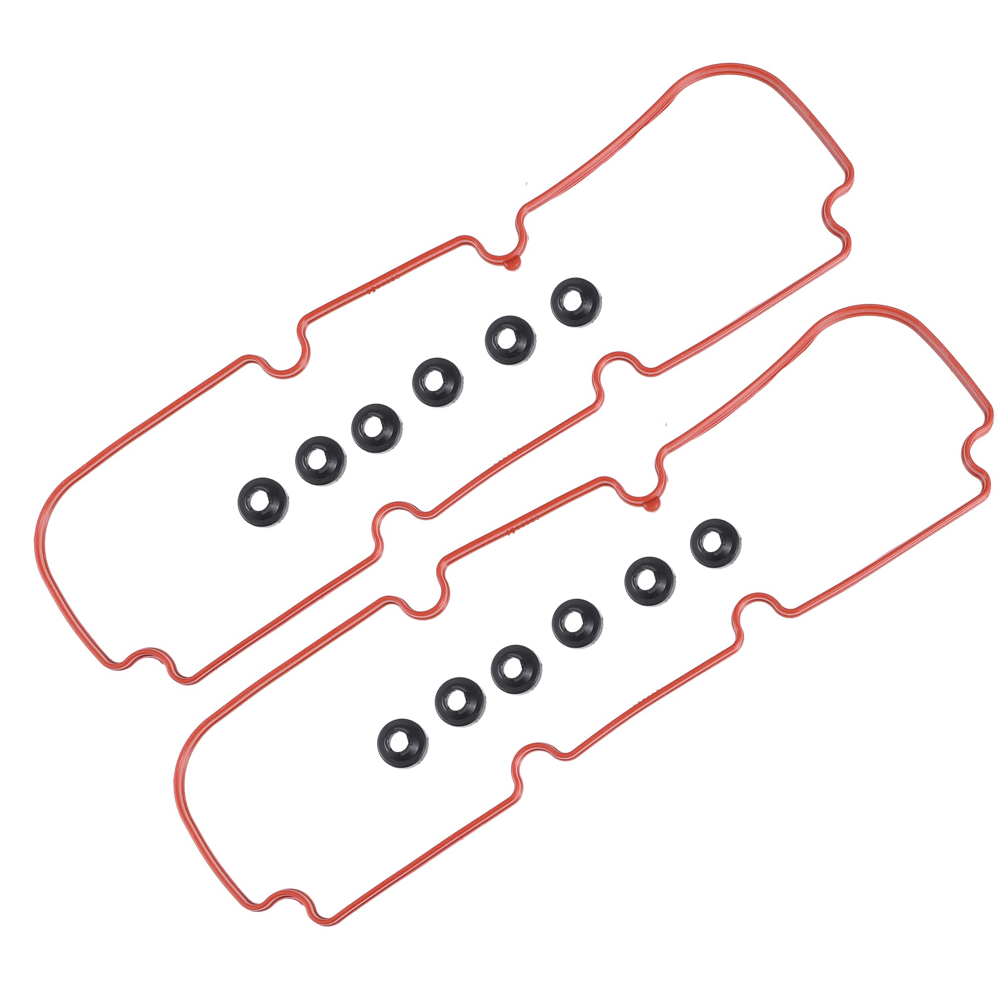 X AUTOHAUX 2Pcs Engine Valve Cover Gasket with Seals for Buick Century Electra Lacrosse Regal for Chevrolet Camaro Impala Lumina for Oldsmobile for