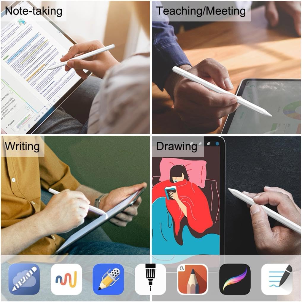 Active Stylus Pen Digital Capacitive Compatible with Samsung Galaxy Tab S10 FE 10.9"/Tab S10 FE Plus 13.1", Touch Rechargeable Palm Rejection