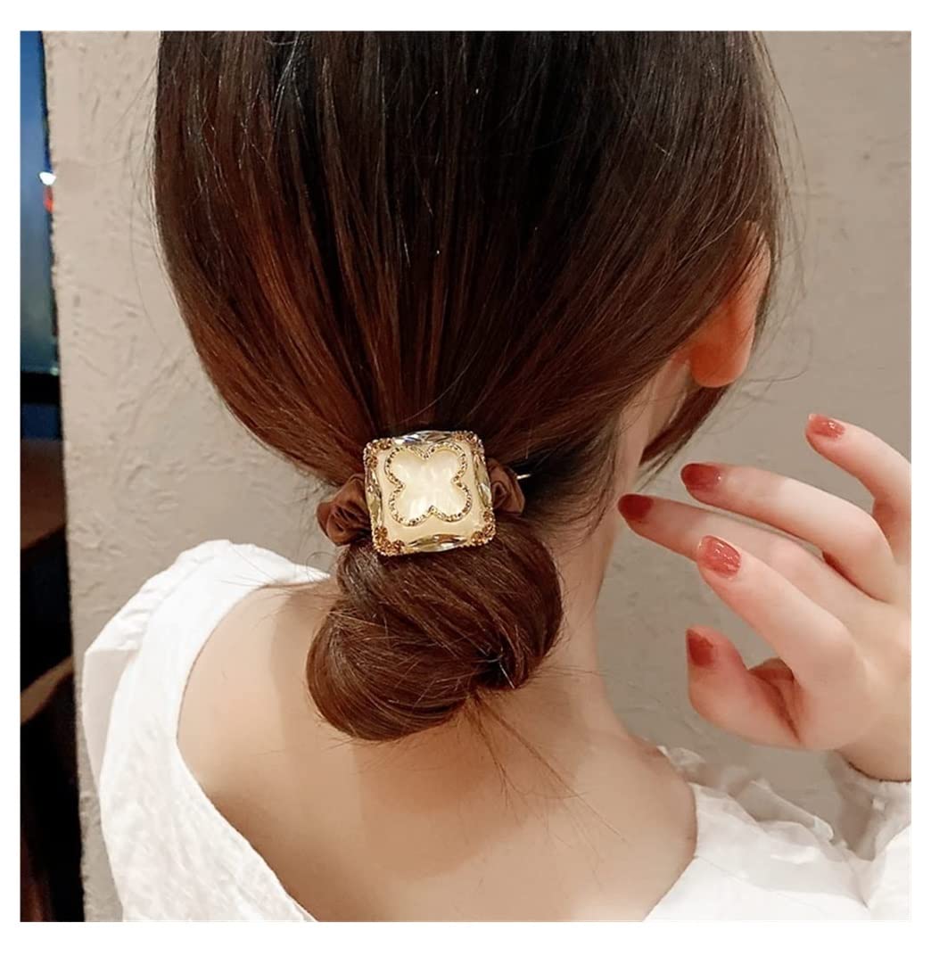 Miękkie Gumki Włosów 2 Szt. Rhinestone Glitter Świecące Kokardy Do Włosów Gumki Opaski Grube Hairbands Akcesoria