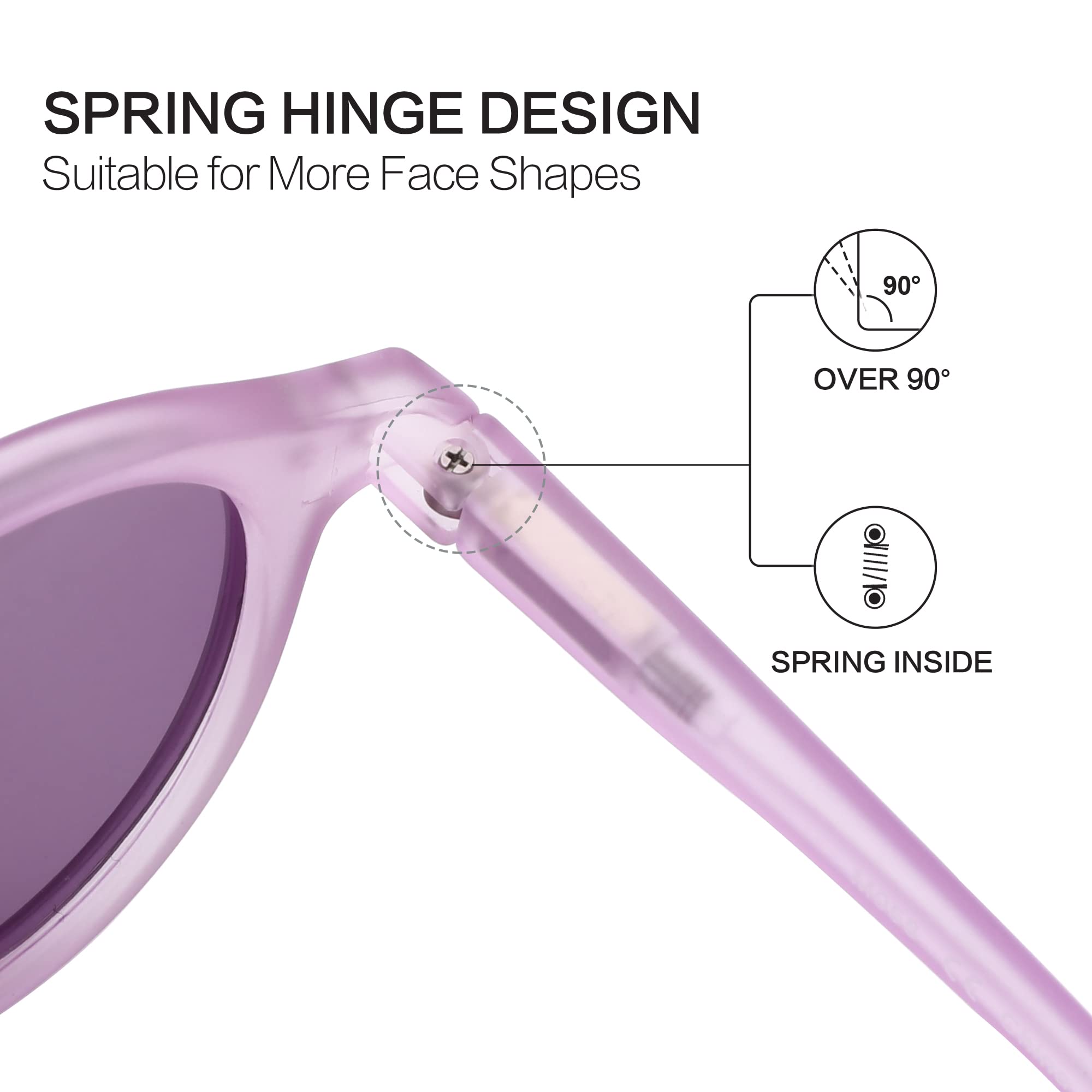 ZENOTTIC Occhiali da Sole Polarizzati Retrò Classici Rotondi Vintage Occhiali da Sole UV400 Montatura da Uomo e Donna