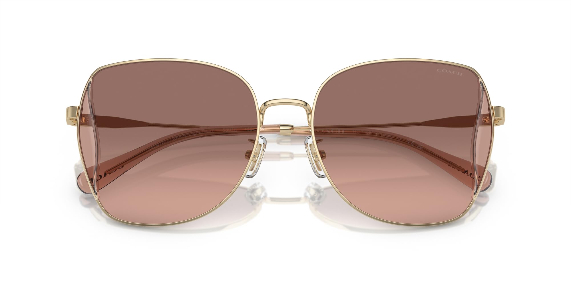COACH サングラス　HC7158D(CL906) Coach] Sunglasses Hc7158D Cl906 Women'S Shiny Light Gold 58_