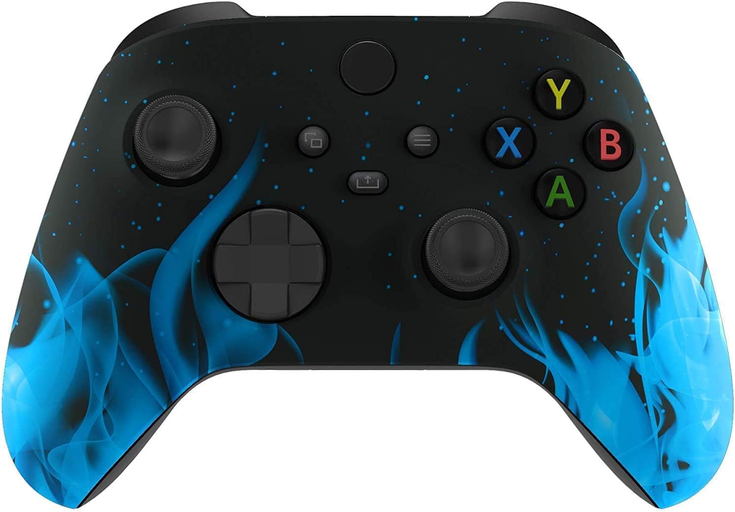 Xbox Blue Flames Modded Rapid Fire Custom Controller