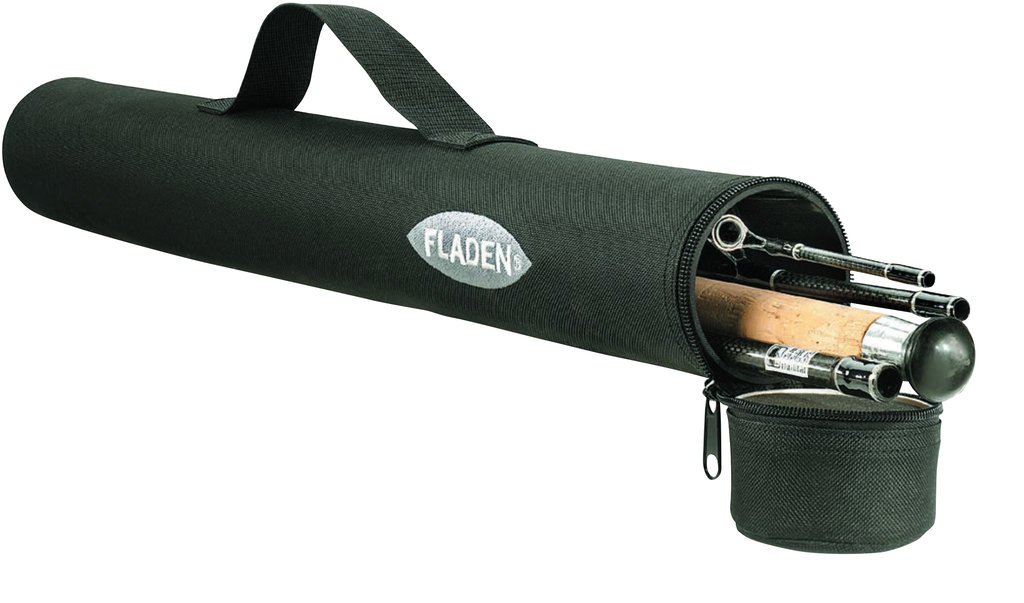 FLADEN Tube de transport pour cannes, cette coque rigide est très stable, rembourrée avec mousse du capuchon, avec bandoulière, 160 cm