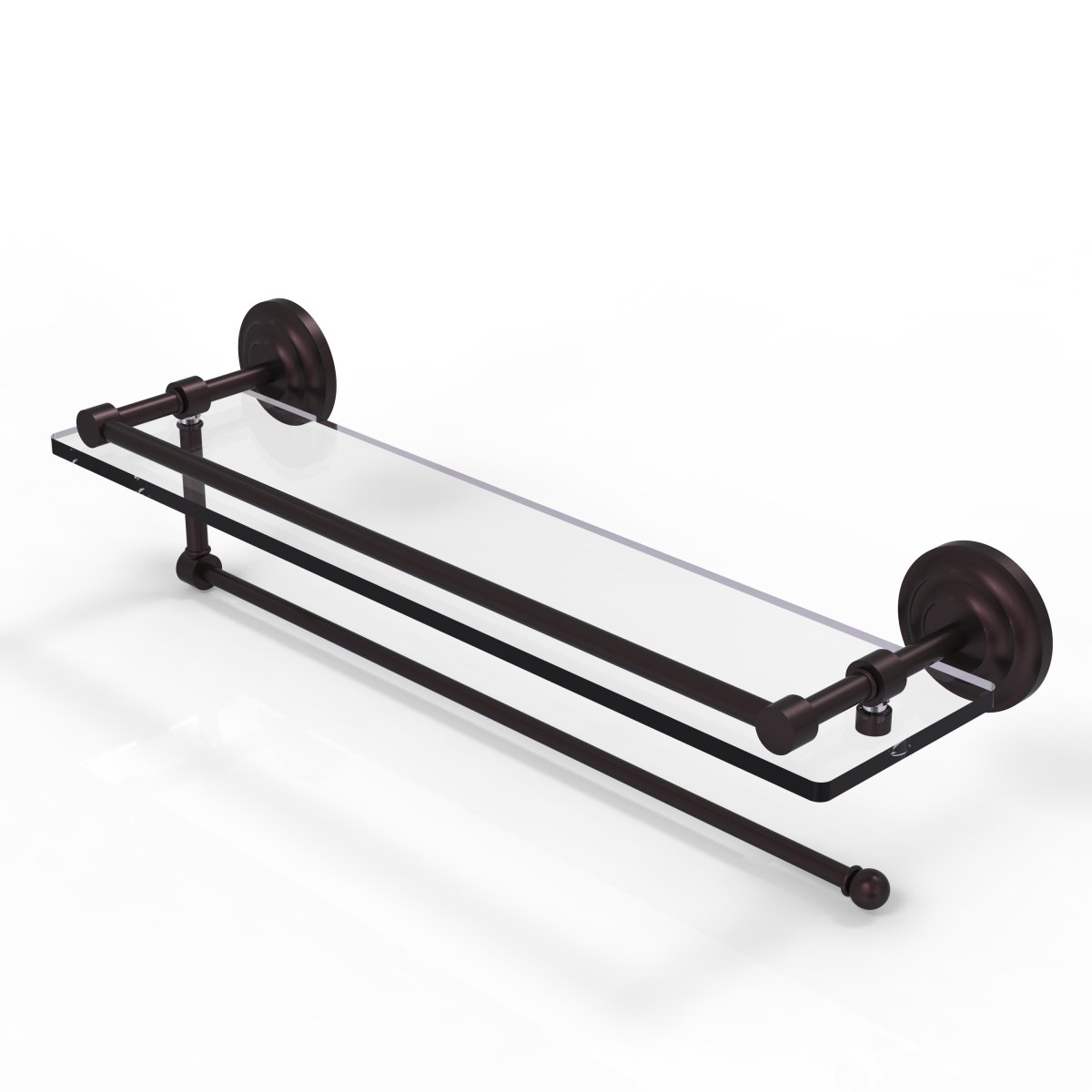 Soporte para toalla de papel de 22 pulgadas con estante de vidrio Prestige Que Nuevo