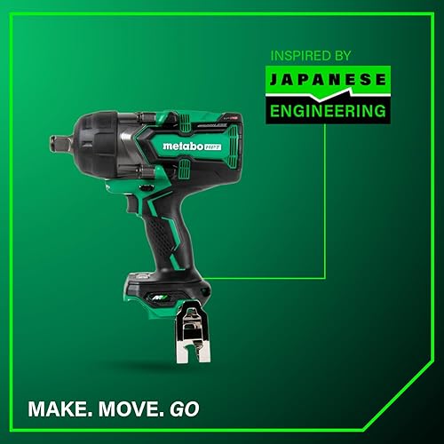 Miniatura 16 de Metabo HPT Llave de impacto de 3/4 pulgadas sin escobillas sin escobillas de 36 V, acepta cualquier batería multivoltios de 18 V/36 V, compatible