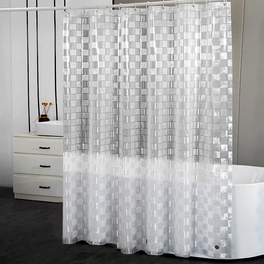 ANYEV Clear Shower Curtain Liner 8G EVA 72" x 72" Plastic Bathroom
