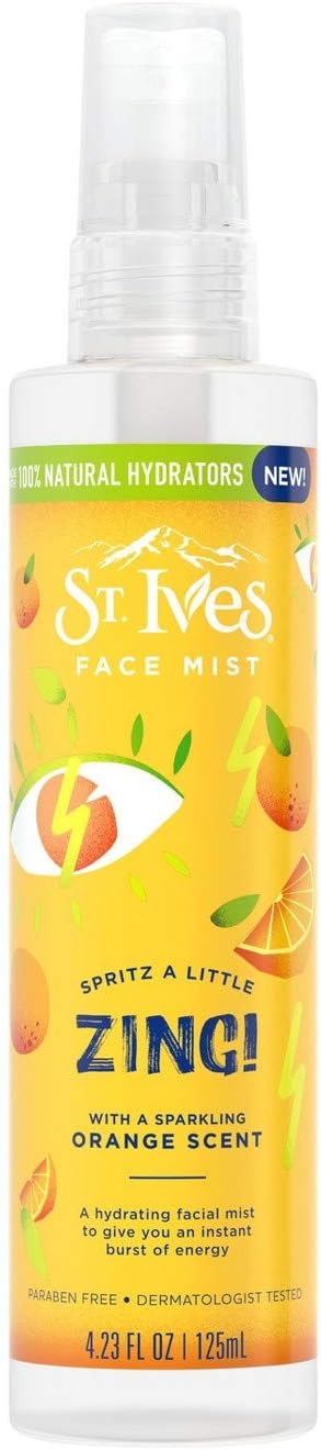 St. Ives Zing Orange Scent Face Mist 4.23 fl oz,pack of 1 : Beauty & Personal Care