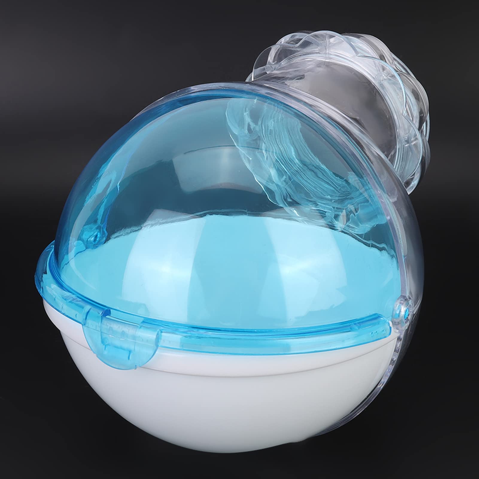 Bagno per Criceto in Acrilico Traslucido, Piccolo WC per Animali Domestici, Bagno Esterno per casa di criceti e porcellini d'India (Blu)
