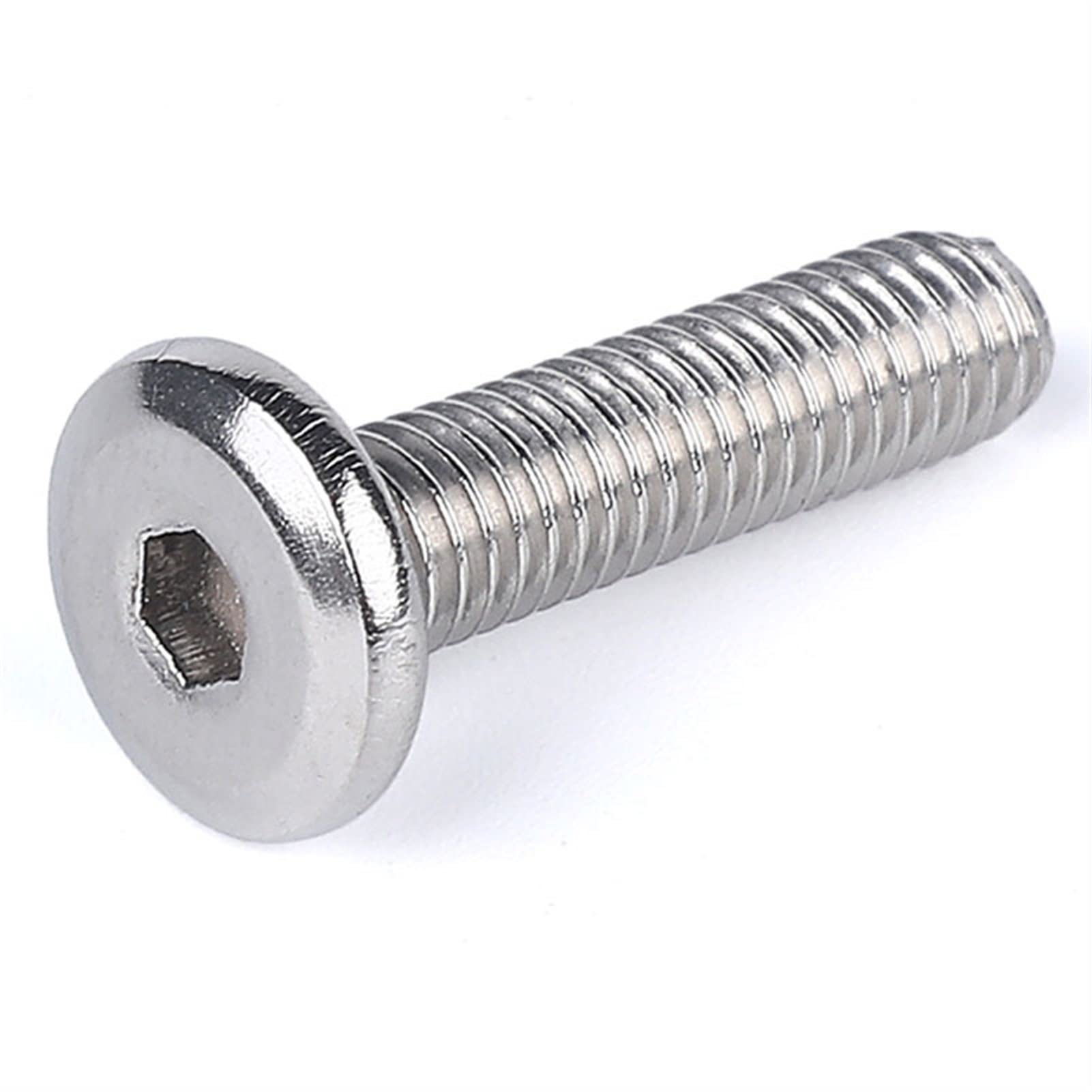Viti di Ricambio per Fissaggio Hardware 10 pz/Lotto 304 in Acciaio Inox Grande Piatto Esagonale Esagono Incassato Vite A Brugola M3 M4 M5 M6 M8 Mobili Connettore A Vite Bullone Comune