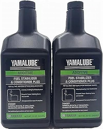 YAMAHA Original OEM Yamalube ACC-FSTAB-PL-32 Estabilizador y acondicionador de combustible 2 unidades