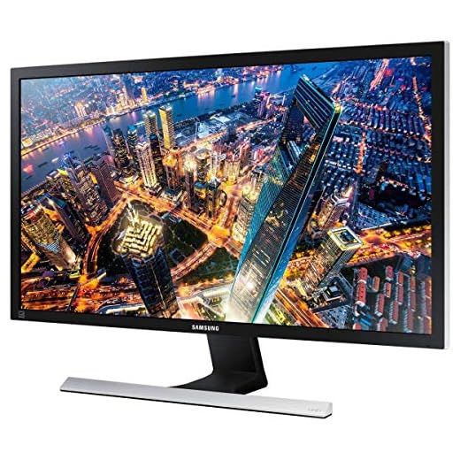 Samsung U28E590D Monitor (HDMI, 28 Zoll, 71,12cm, 1ms Reaktionszeit, 60Hz Aktualisierungsrate, 3840 x 2160 Pixel) schwarz/silber