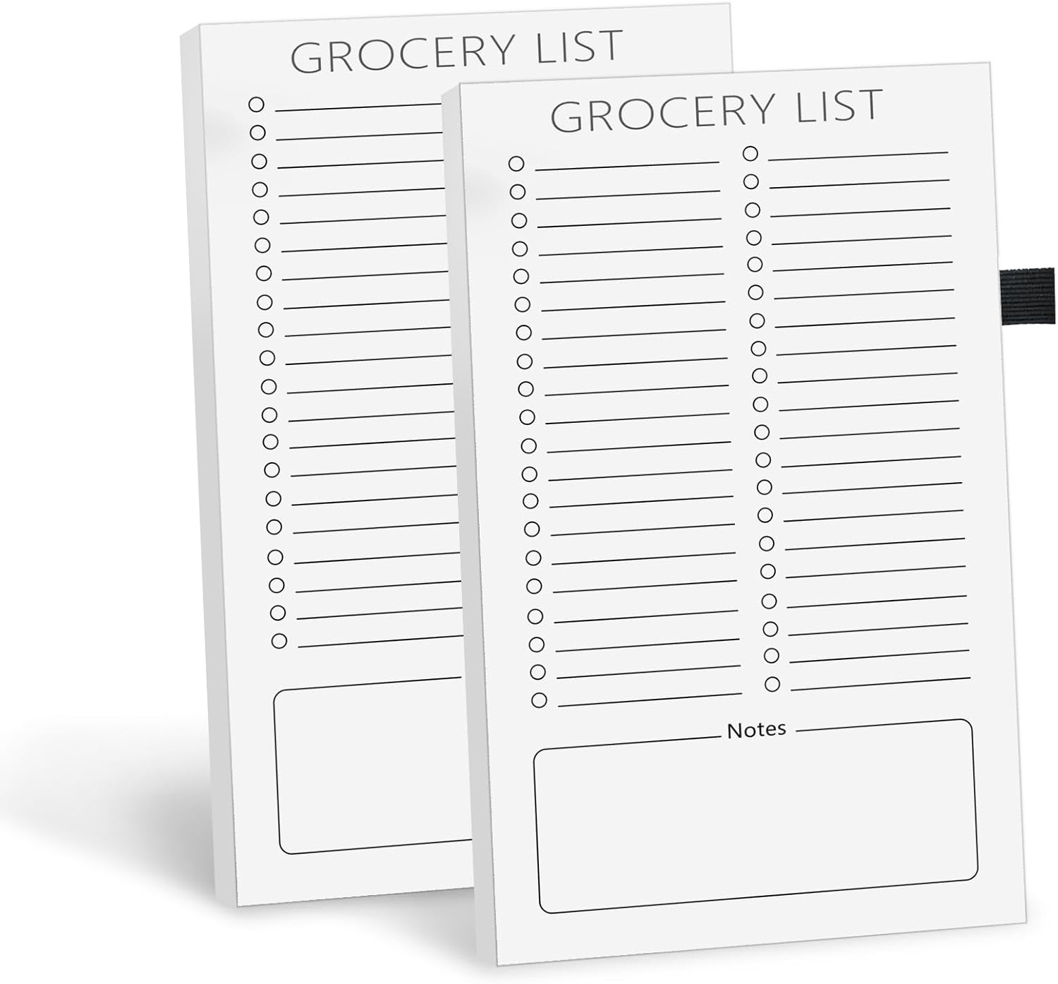 Grocery List Pad for Fridge 2 Pack Strong