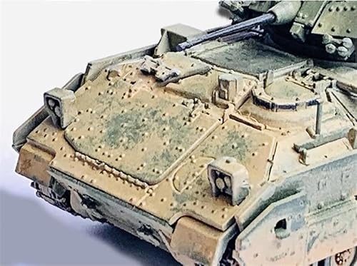 Us M2A3 Bradley Fighting Vehicle Dusty Version 1/72 Abs Tank Pre-Built Model #TOP5