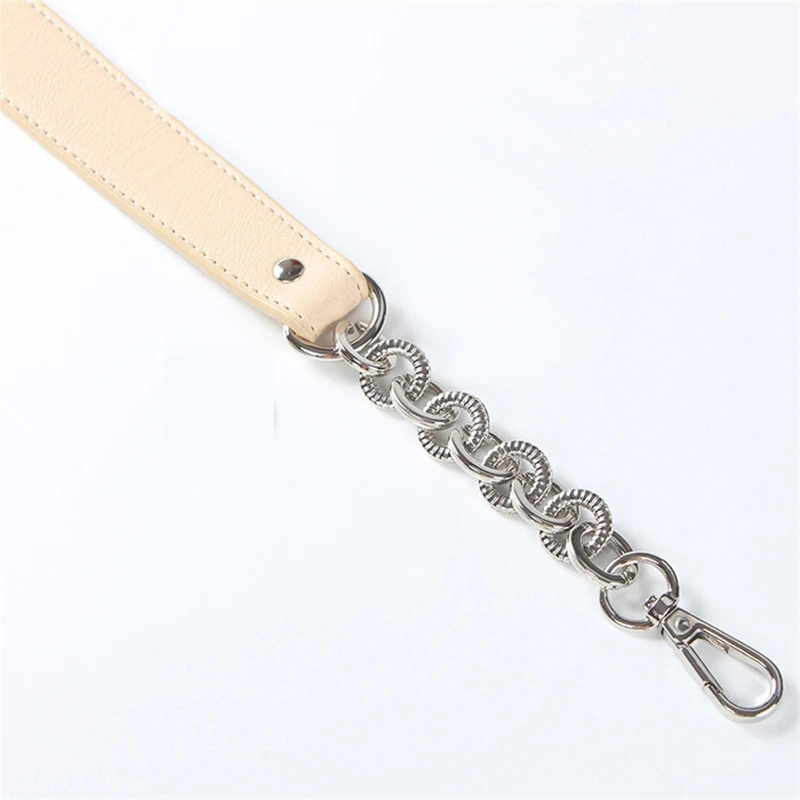 Cadenas para Bolsos Bolso Bandolera Correas de Repuesto for Bolso Cadenas de Cuero PU Correa for Bolso Cinturones Largos Bolsos con asa Hebilla Correas for Bolso(Khaki Silver)