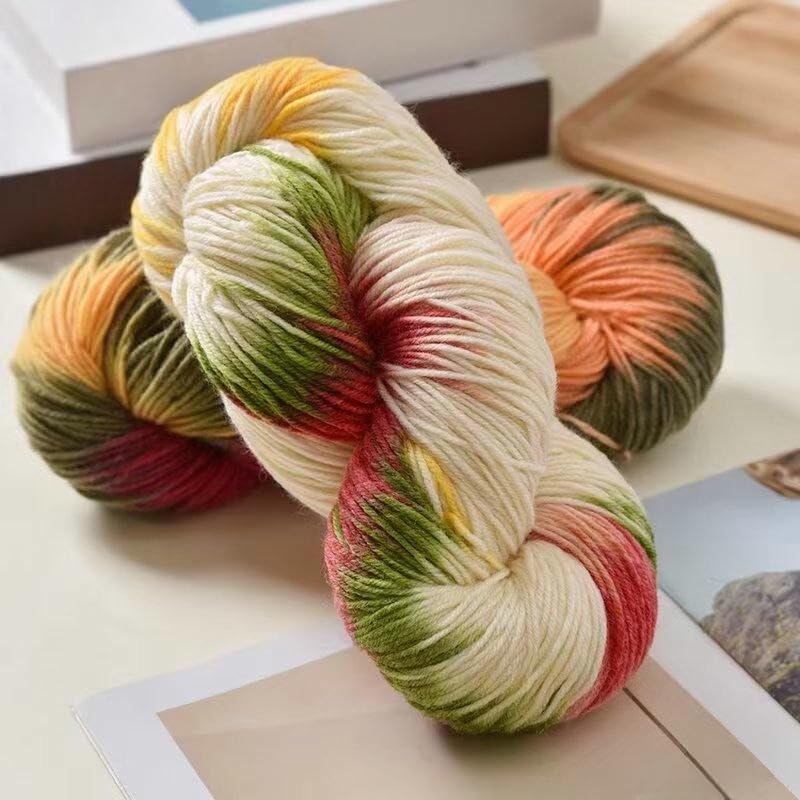 2/4/6 Rollos de 250 g de Lana degradada para Tejer a Mano, para Tejer suéteres, Gorros, Bufandas y Mantas de Crochet