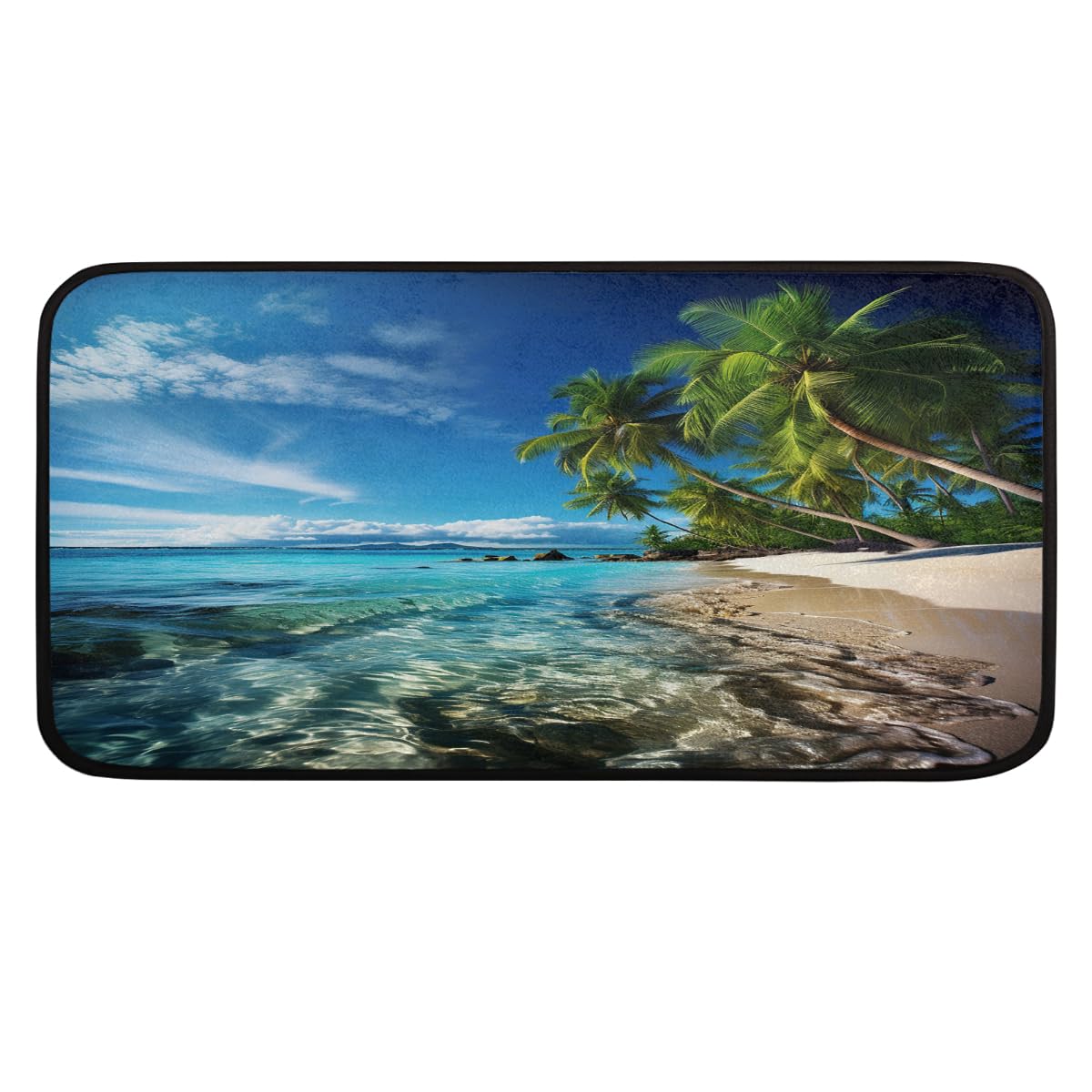 Tapis de cuisine lavable 99 x 51 cm anti-fatigue et doux pour sol
