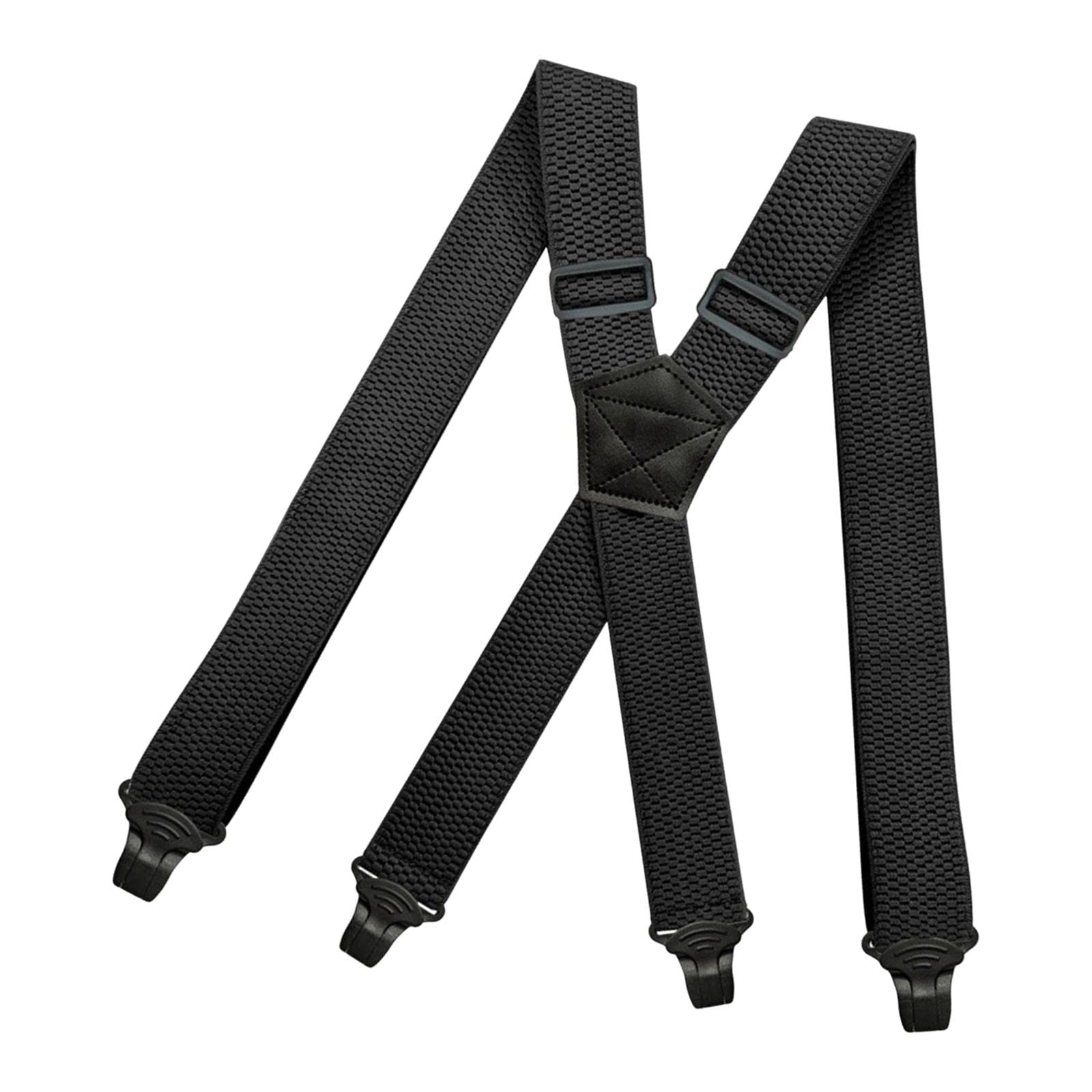 nivaa Casual Men Women Suspender Elastic Straps Adults x Type Heavy Duty 4 Clips-picture-52