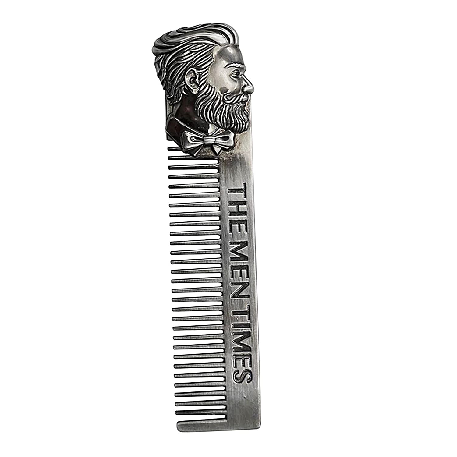 Men Beard Shape Stainless Steel Fashion Comb