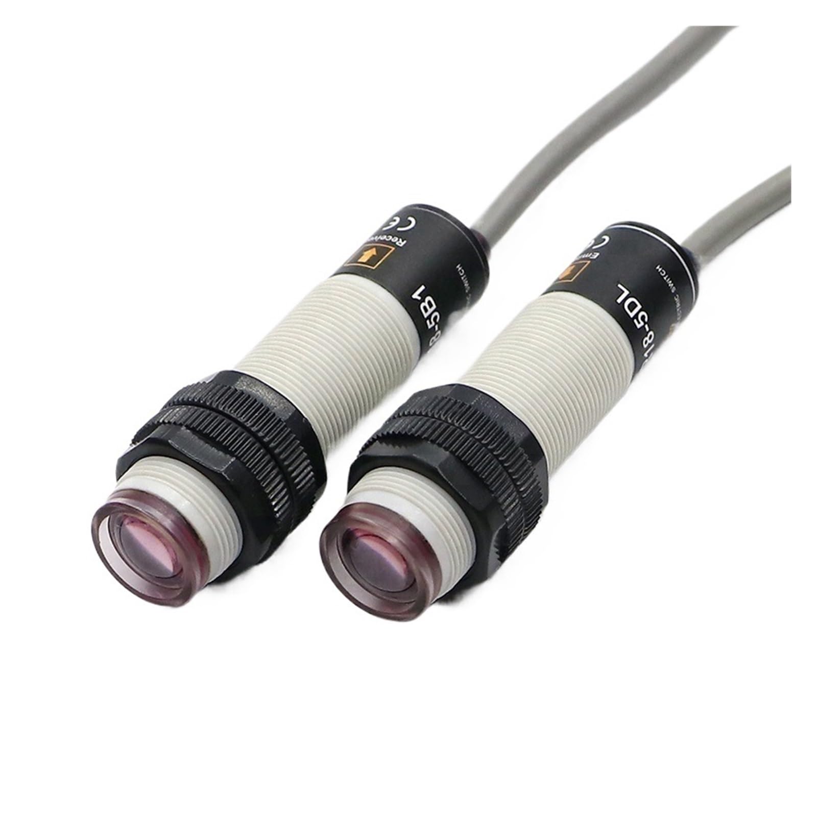 TYBOPHQJ Line photoelectric Sensor ER18-5B1 5DL Through-Beam PNP NO photoelectric