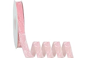 Pink Velvet Christmas Ornament Ribbons