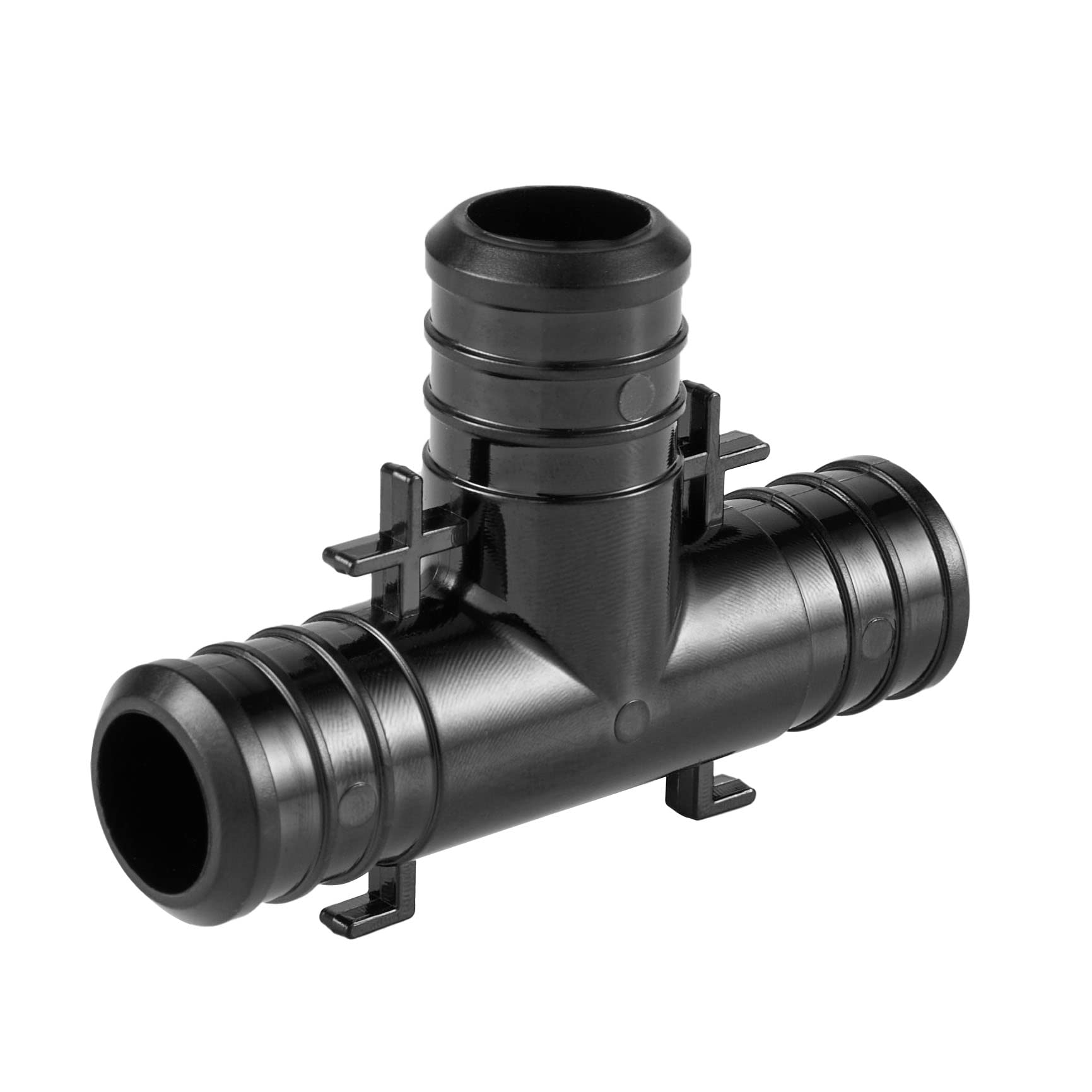 Paquete de 30 EFIELD 3/4 pulgadas Poly PPSU Barb Crimp Pex Fitting con pestaña de posición Combo: Tees, codos, acoplamientos, 10 piezas cada uno