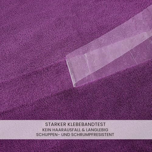 HOZY Kuscheldecke 150x200cm Violett, Fleece Decke Sofa Decke, Warme Bettdecke Fleecedecke Couch Decken Flauschige Decke… – Ansicht 5