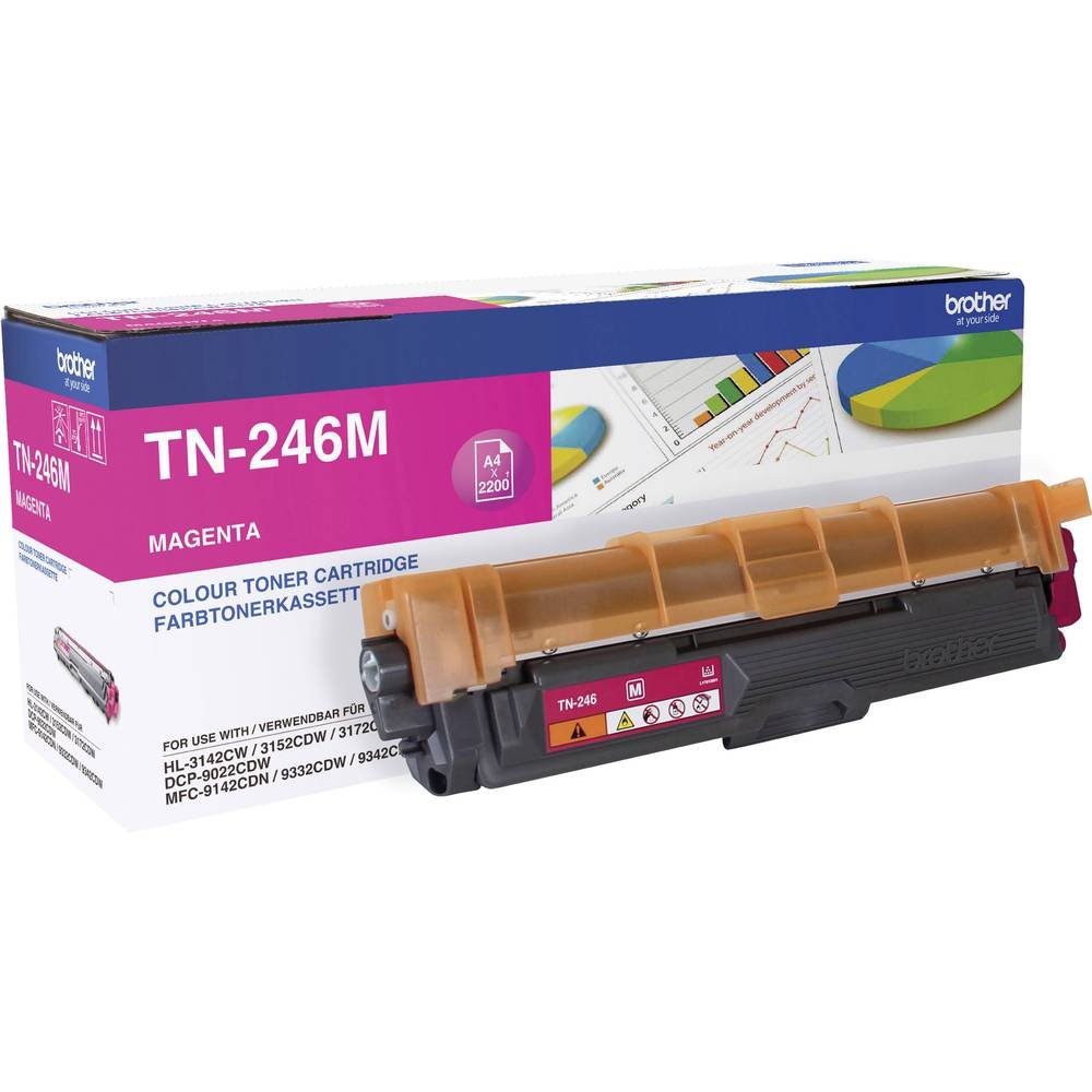 Brother TN246M Original Jumbo-Tonerkassette TN-246M magenta (für Brother HL-3142CW, HL-3152CDW, HL-3172CDW, DCP-9017CDW, DCP-9022CDW, MFC-9142CDN, MFC-9332CDW, MFC-9342CDW)