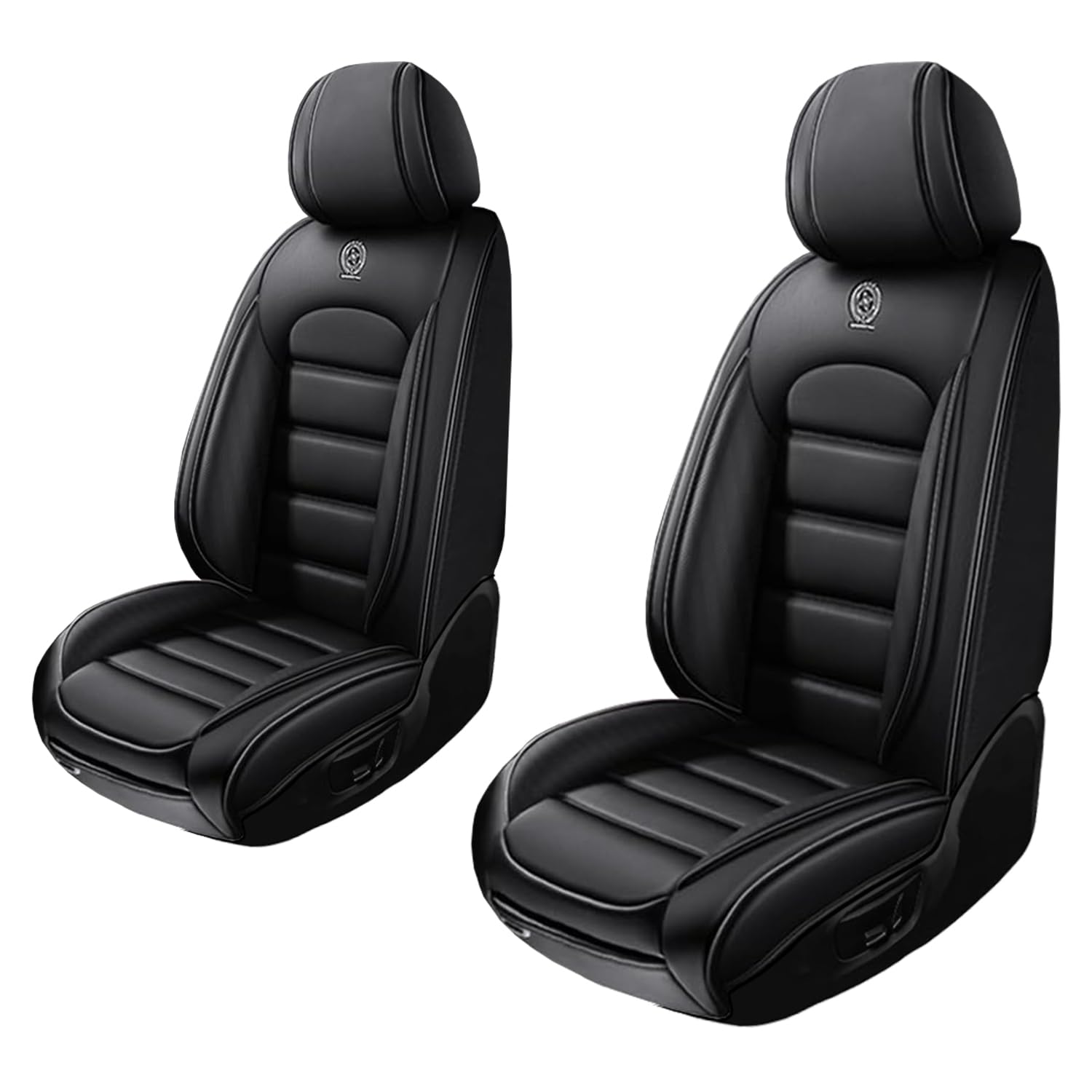 Cscevt 2 Seat Covers for Volvo C30 2008-2013 Leather Car Seat Covers Waterproof Anti-Slip Car Seat Protectors Comfort Premium Automotive Seat Covers