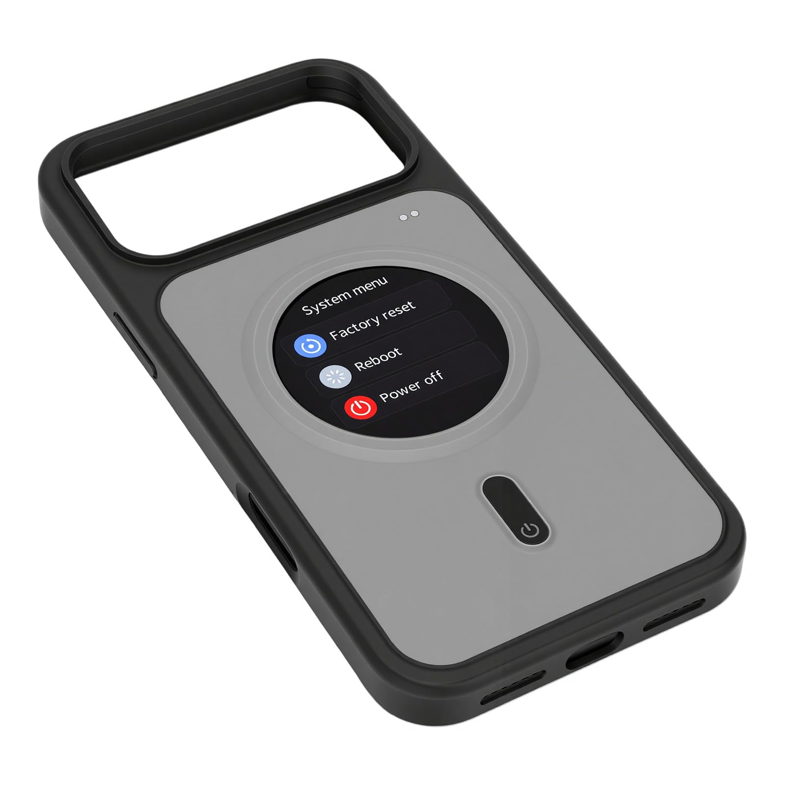 Annadue Custodia Smartphone Display 1,85 Pollici per 17 Pro | Custodia per telefono con sincronizzazione schermo con sincronizzazione musica HD, orologio meteo, TPU antiurto, Full Touch