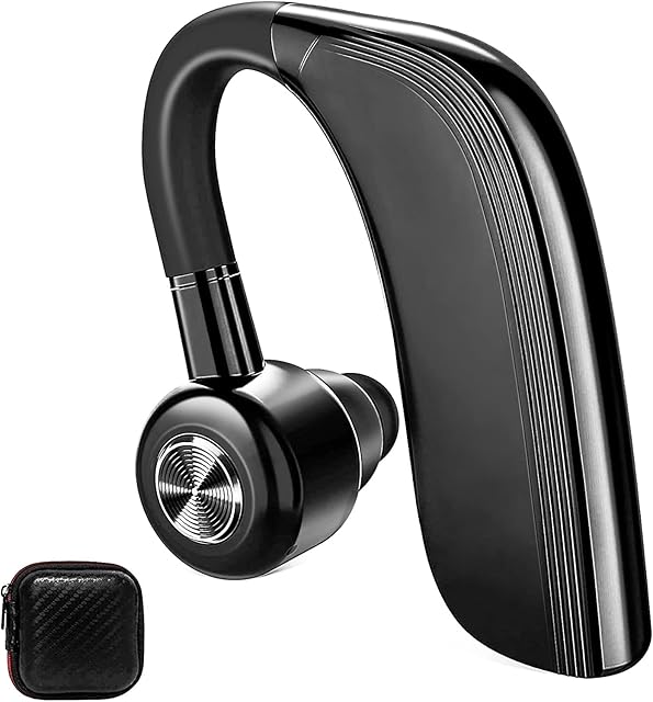 IKHDCYH Bluetooth Headset 5.0, Handsfree Bluetooth Earpiece with 25 Hours talking time. Wireless Headphones With Microphone HD CVC6.0 Noise Reduction Bluetooth Earbuds For Business/Office/Driving