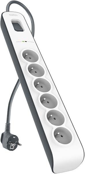 Belkin Parafoudre 6 prises, 650 Joules, cordon 2 m Blanc - 1