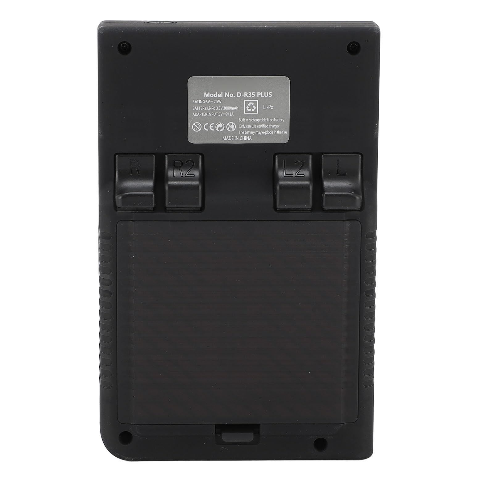 Handheld-Retro-Spielekonsole, Komfortables Design, Immersives Display für und Familie, Tragbare Videospielkonsole 3,5 Zoll für Reisen, Arbeit, Camping (Schwarz)