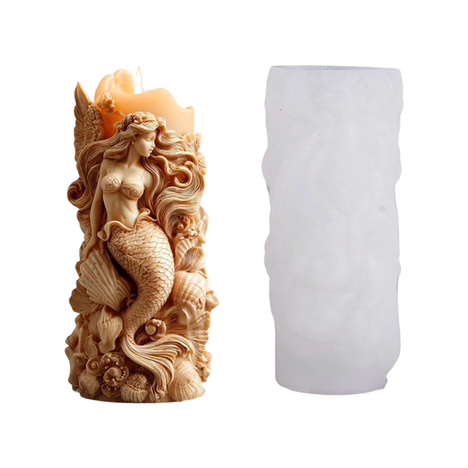 Tsophreniq Sea Maiden Making Silicone Mold Food Safe Easily Release Perfect for Enthusiasts and Gift Crafting Making Supplies