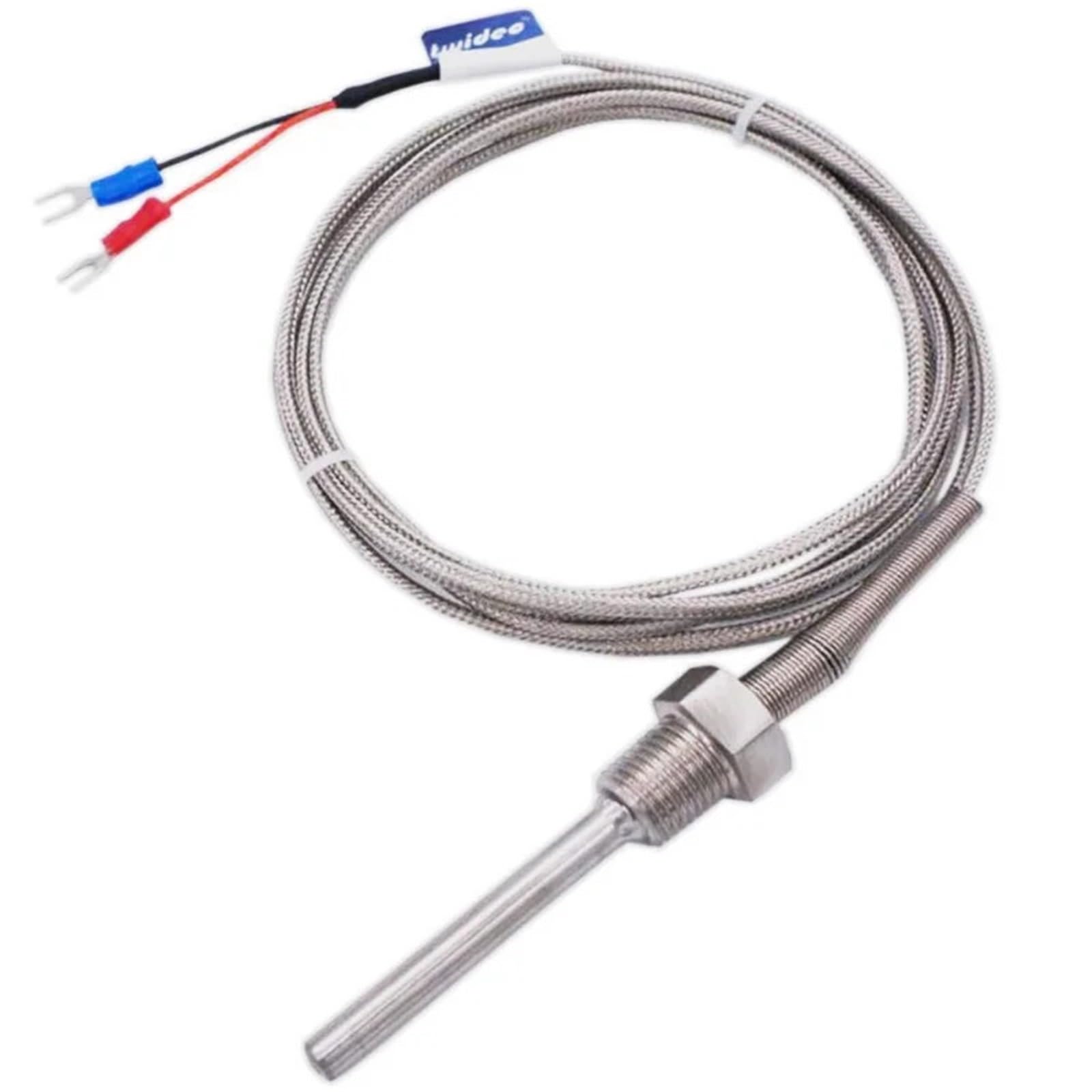 Gwint czujnika temperatury 800 °C M6~27M /NPT 1/8~3/4 sonda ze stali nierdzewnej K /PT100 typ regulator temperatury rury termoparowej (M6 K)