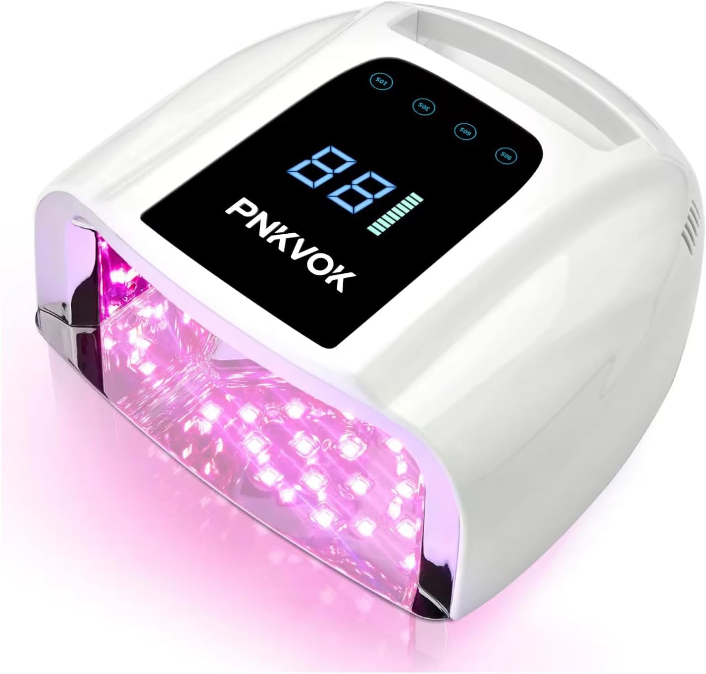 UV LED Rechargeable Nail Lamp, 96W Cordless UV Light for Gel Nails Manicure for Fingernails & Toenails, Nail Dryer with 42 Beads, Professional LED Nail Lamp for Salons with 4 Timers and Smart Sensor