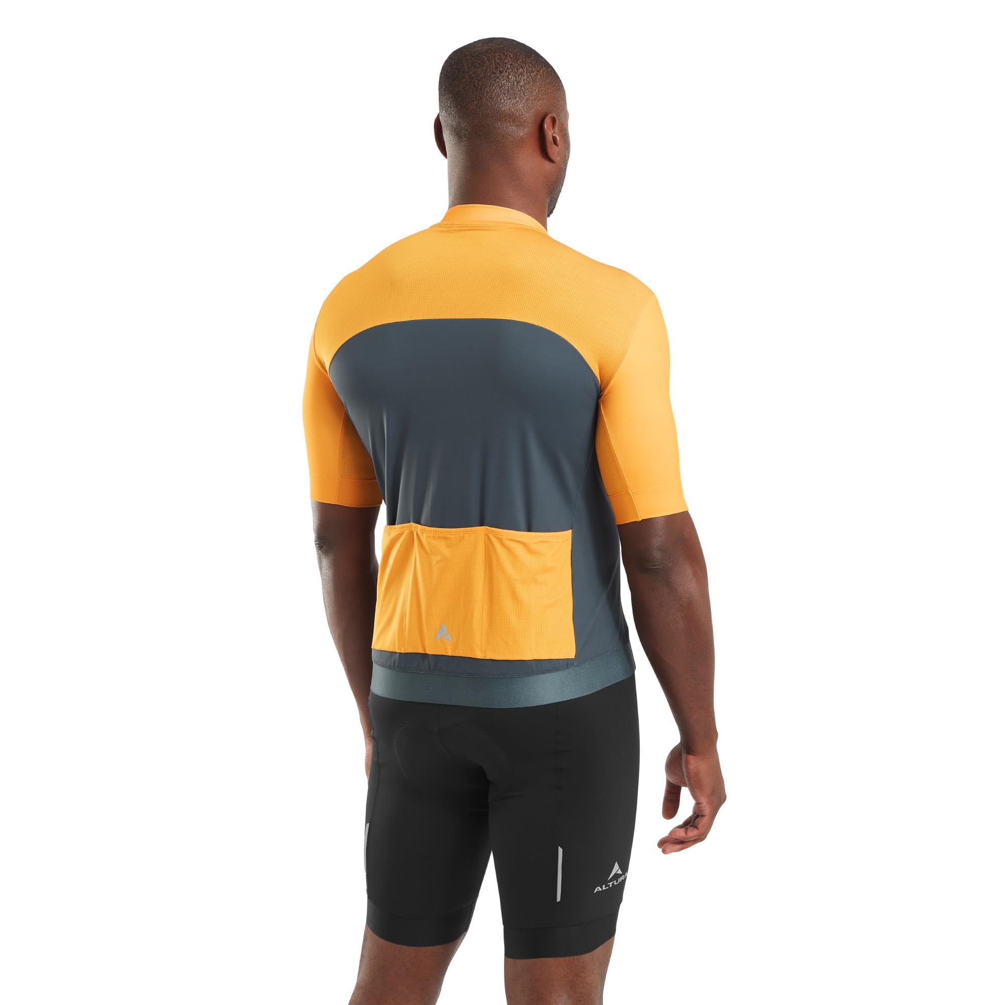 Altura Airstream Maillot Ciclismo Manga Corta Hombre - Maillot Bici Carretera Ligero Transpirable, Tejido Evacuación Humedad, 3 Bolsillos, Cremallera - Carretera, Gravel y MTB