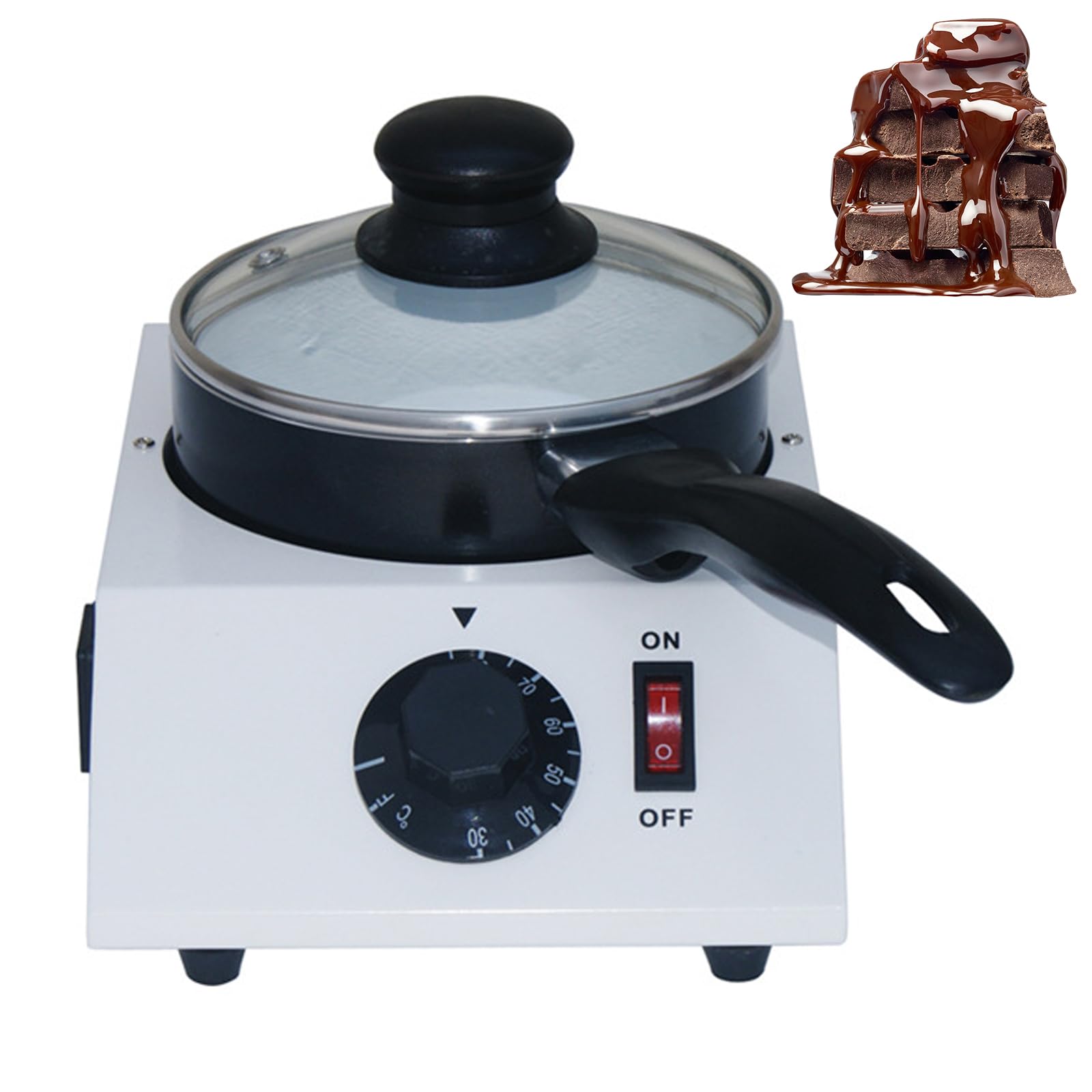 Tempéreuse à Chocolat, Pot Électrique à Fondre le Chocolat 40W