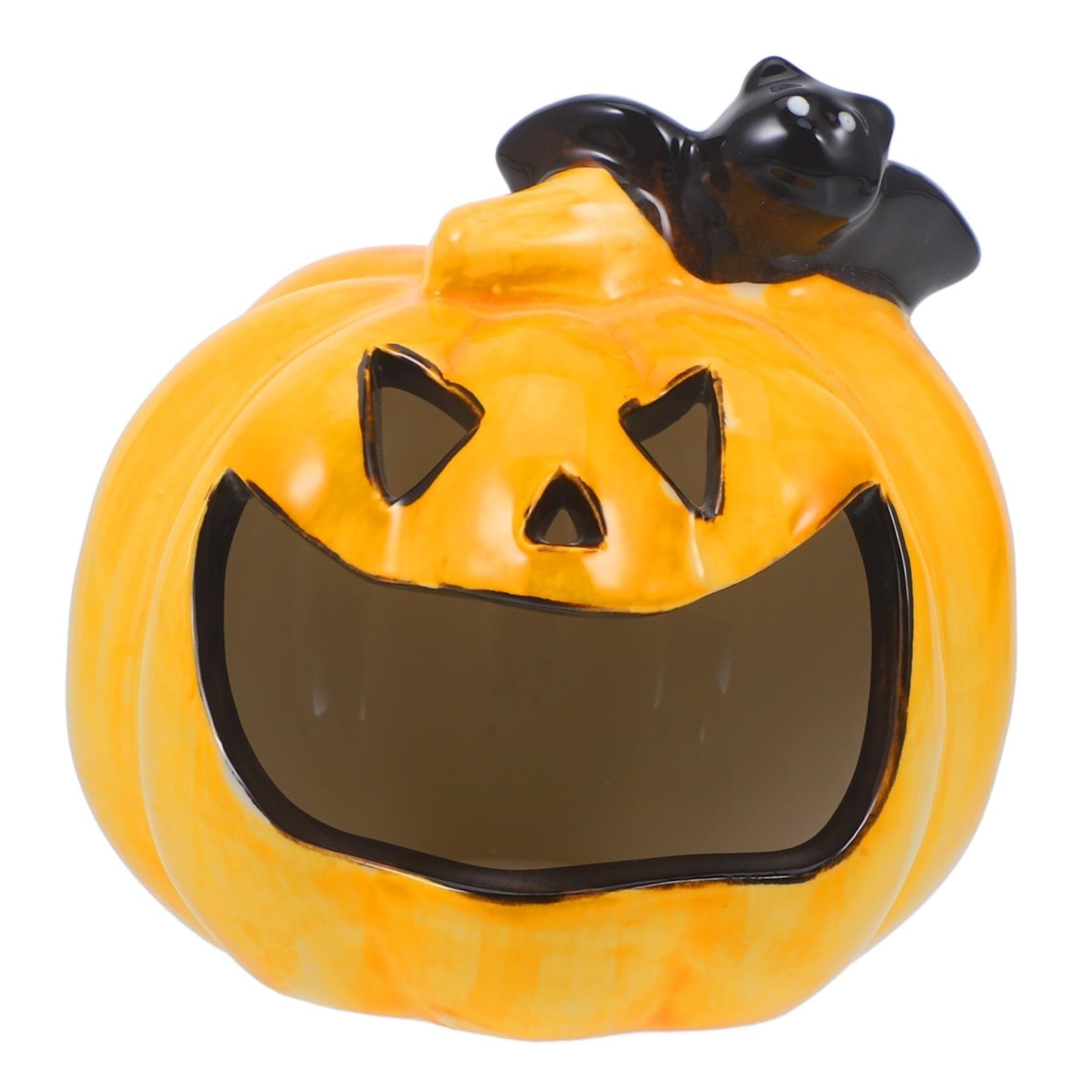 ashtray, Desktop Ashtray 1Pcs Festival Decor Smoker Pumpkin Shape Ornament Ceramic